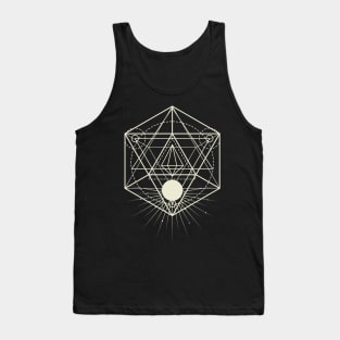 Metatron's Cube Magical Sunrise Festival Tank Top